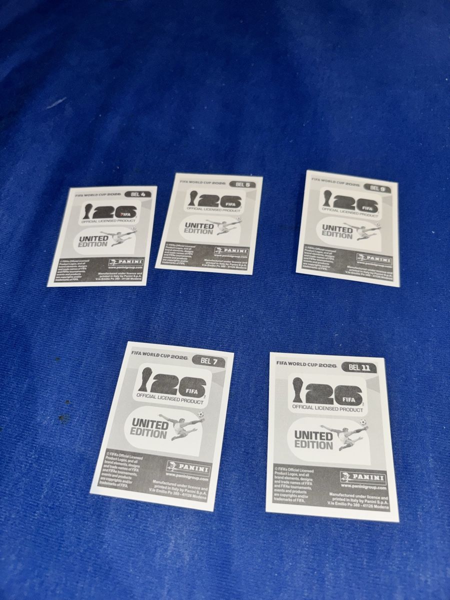 Panini Carte collezionabili: Belgien 5x panini – Nuovo (secondo la descrizione) da Olten venduto da Melxnie_46 1