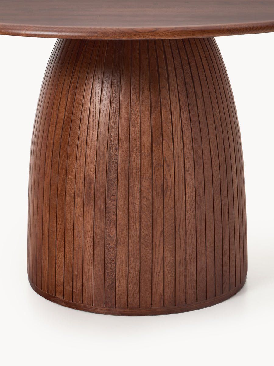 Westwing Tables: Nelly Round Dining Table with Groove Structure CHF 1499-50% – Neuf (Voir description) à Otelfingen par Yvonne_Outlet 3