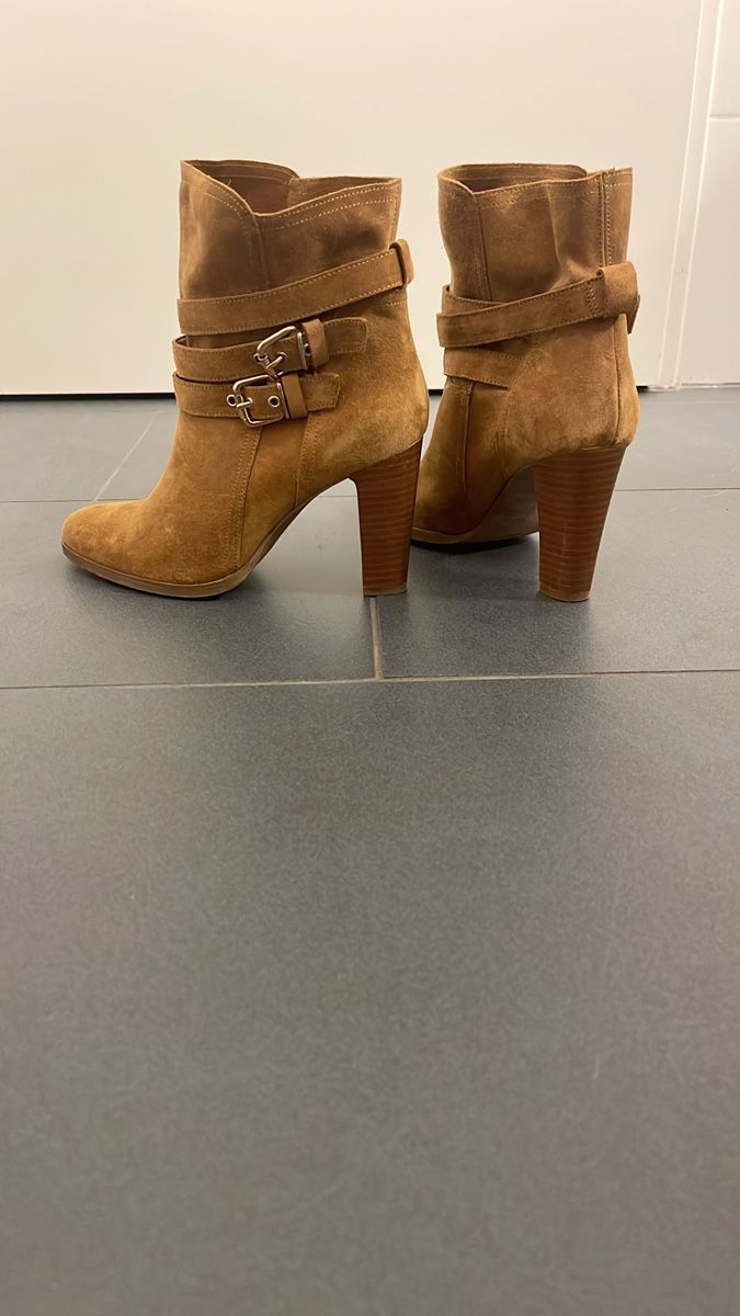 Damenschuhe: Bottines San Marina en daim camel, pointure 37 – Neu (gemäss Beschreibung) aus Orpund von Bagoo555