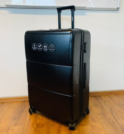 Reisekoffer Polycarbonat Koffer Grösse XL 77cm SCHWARZ NEU
