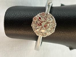 Weissgold Ring mit Brillant