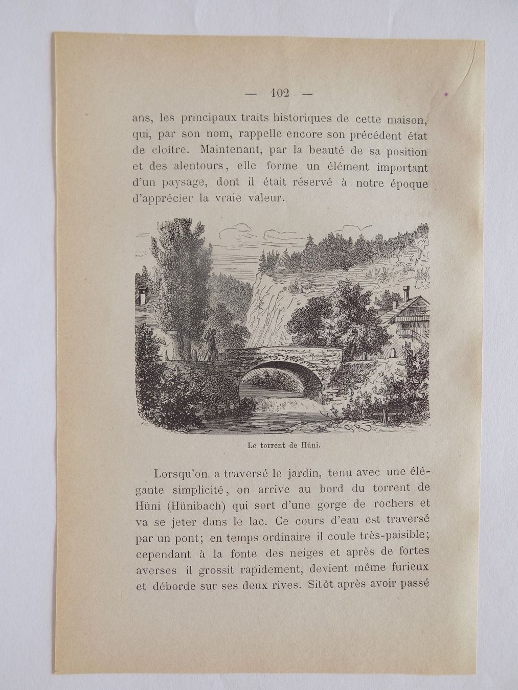 Gravures: Der Hünibach Kanton Bern – D'occasion à Risch par Antikfee 3