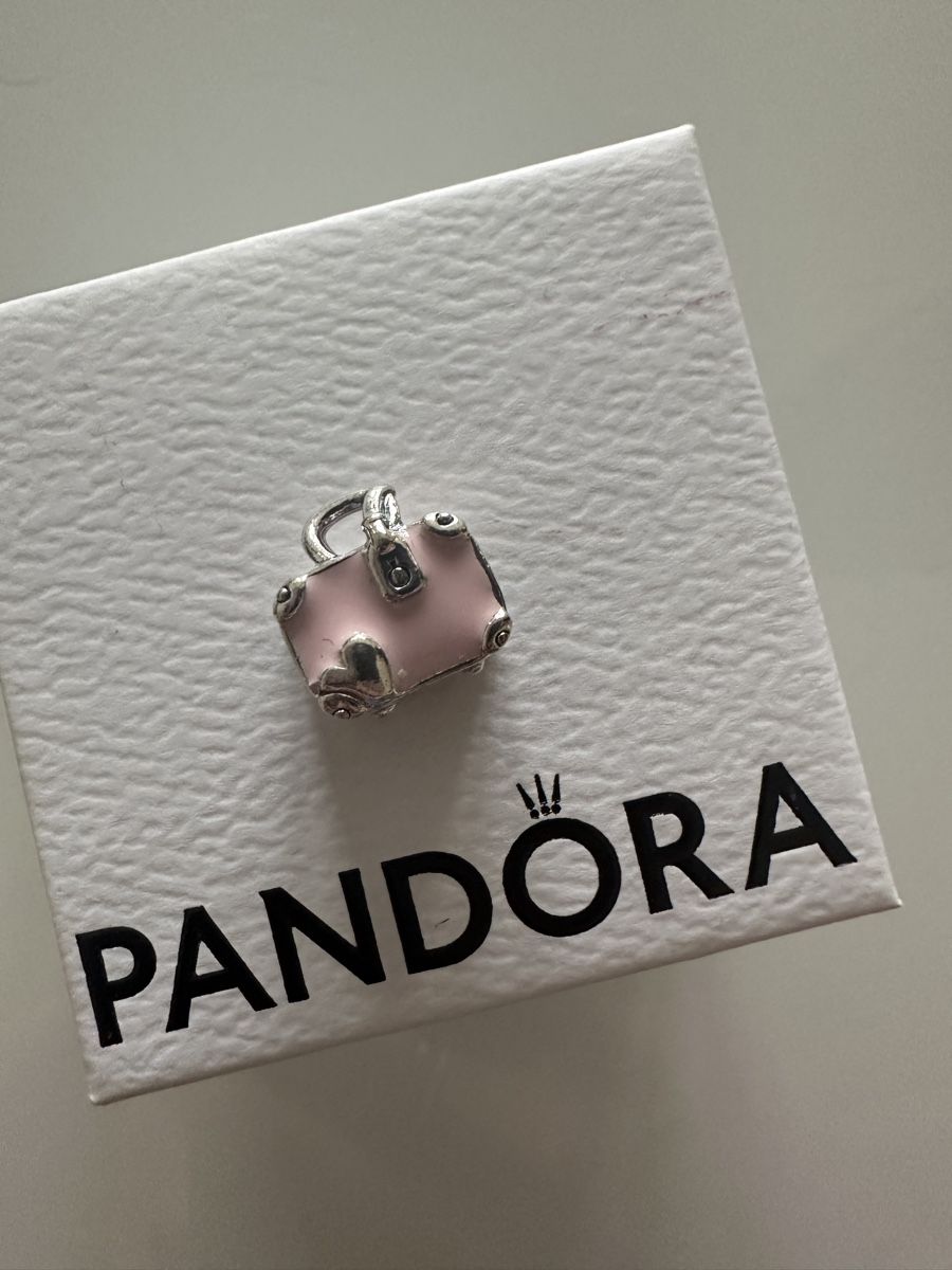 Pandora Ciondoli: Pandora Rosafarbener Koffer Charm – Nuovo (secondo la descrizione) da Kreuzlingen venduto da micus87 1