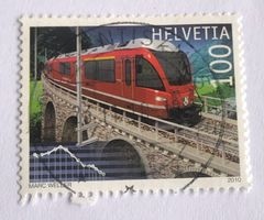 Nr.1350 mit Stempel 2010 100 jahre Berninalinie Sondermarken