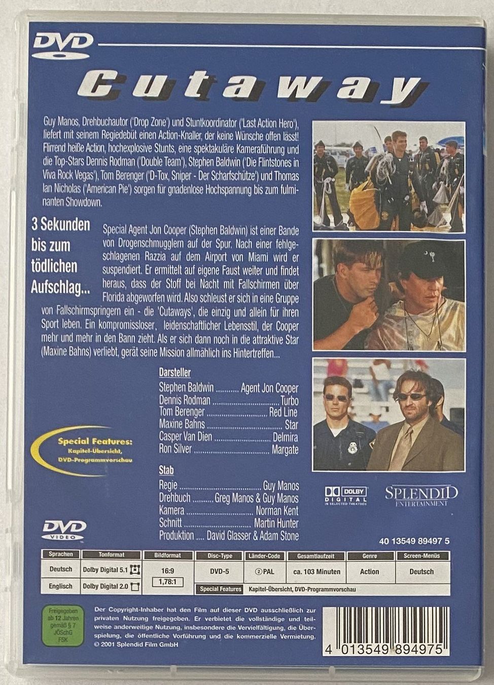 Tutti i DVDs: Cutaway, Jede Sekunde zählt! – Usato da Flums venduto da Asquillo 1