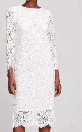 GANNI Spitzenkleid Vintage Gr. 38 Weiss/ Offwhite selten
