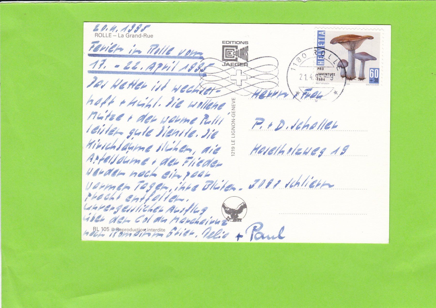 Cartoline postali: ROLLE-La Grand-Rue, Oldtimer – Usato da St. Peterzell venduto da neckertal 1