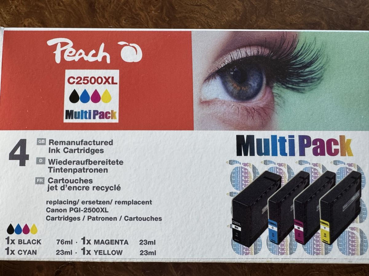 Canon Cartucce per stampanti & toner: Peach C2500XL Multipack Tintenpatronen – Nuovo e nell'imballaggio originale da Hochdorf venduto da Strubi75 2