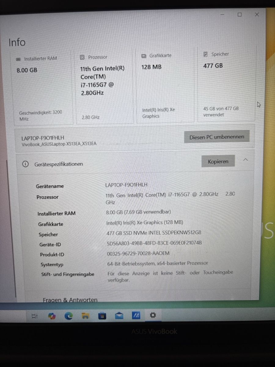 Asus Notebooks: ASUS Vivo Book – Gebraucht aus Muttenz von Stefan8 1