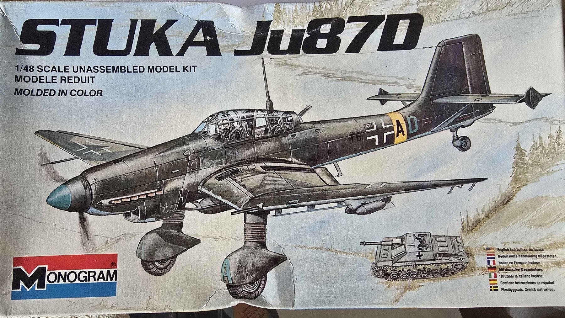 Modellbausätze & Standmodelle: Monogram Stuka Ju87D 1/48 model kit used – Neu und originalverpackt aus Balsthal von cri_8tqn