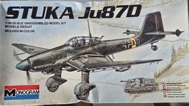 Monogram Stuka Ju87D 1/48 model kit used