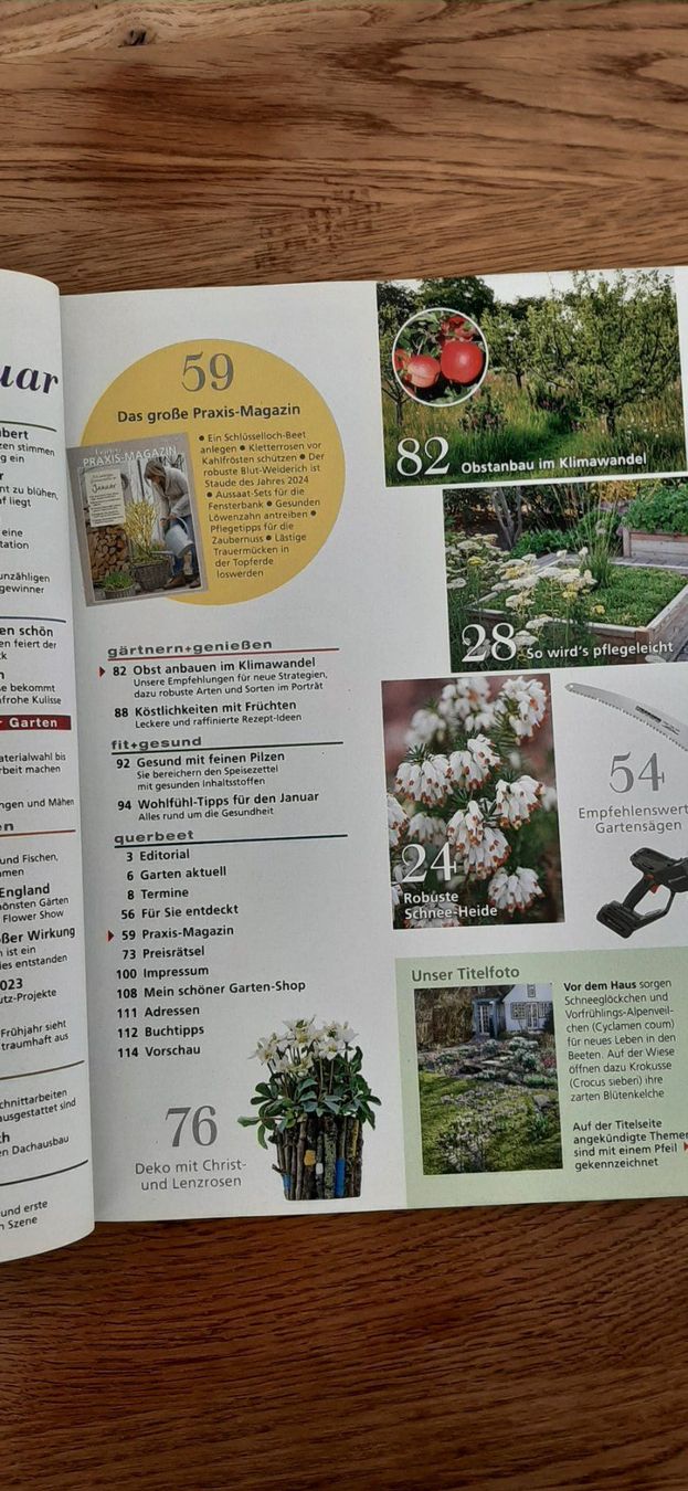 Riviste & Magazine: Mein schöner Garten Januar 2024 – Nuovo (secondo la descrizione) da Affoltern am Albis venduto da Sabinezc 2
