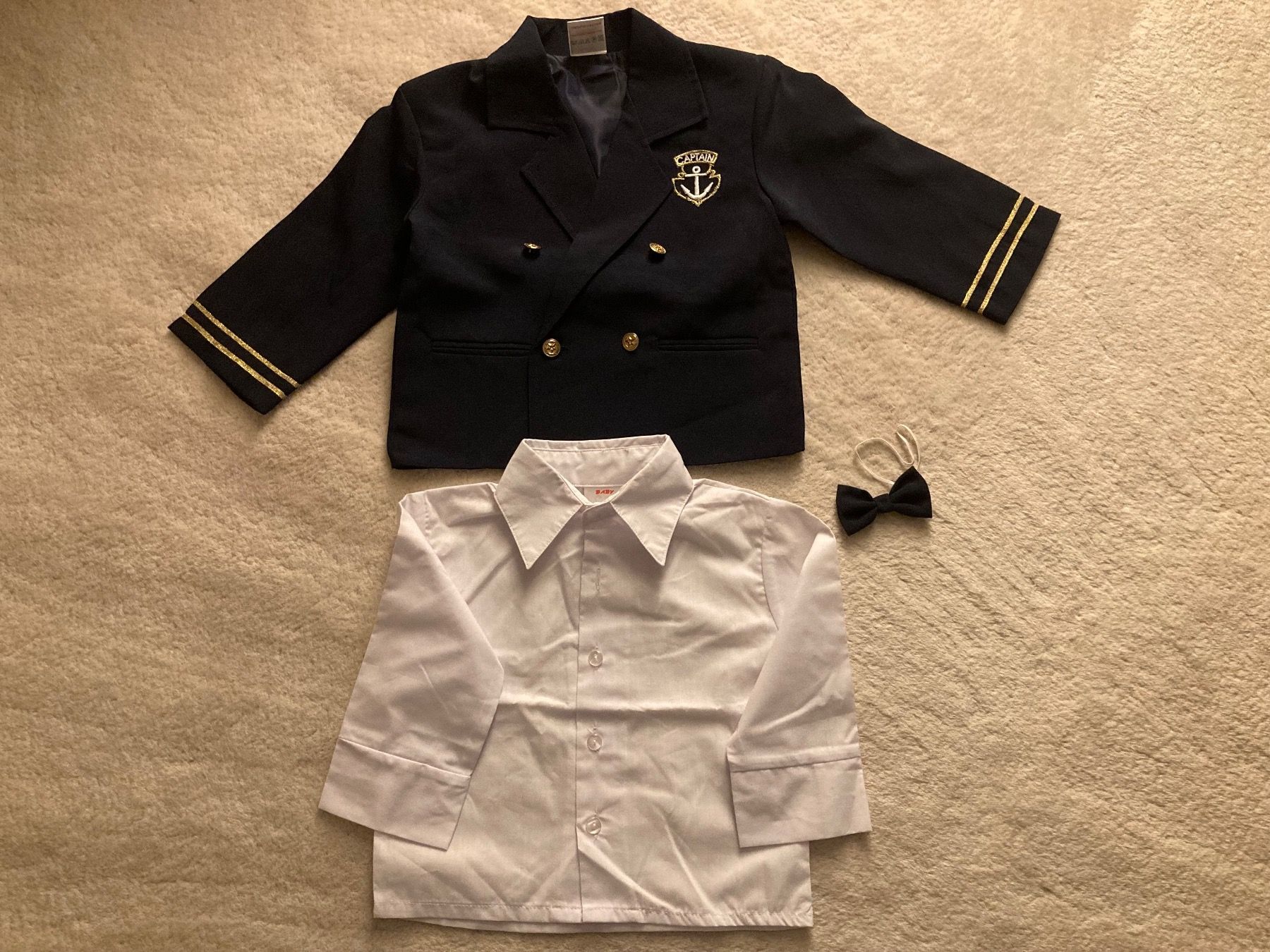 Lotti & Set di vestiti: festlicher maritimer Kinder Blazer mit Hemd & Fliege 2 Year – Usato da Illnau venduto da claud200 1