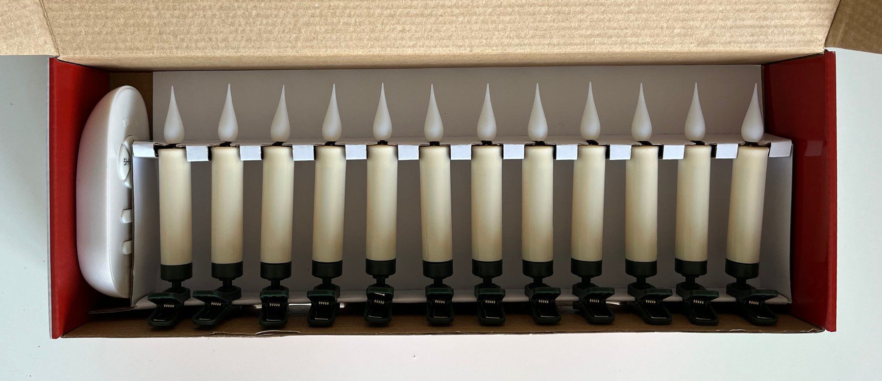 Candele: 24 LED-Baumkerzen mit Fernbedienung – Usato da Weggis venduto da vofi-Ric 1