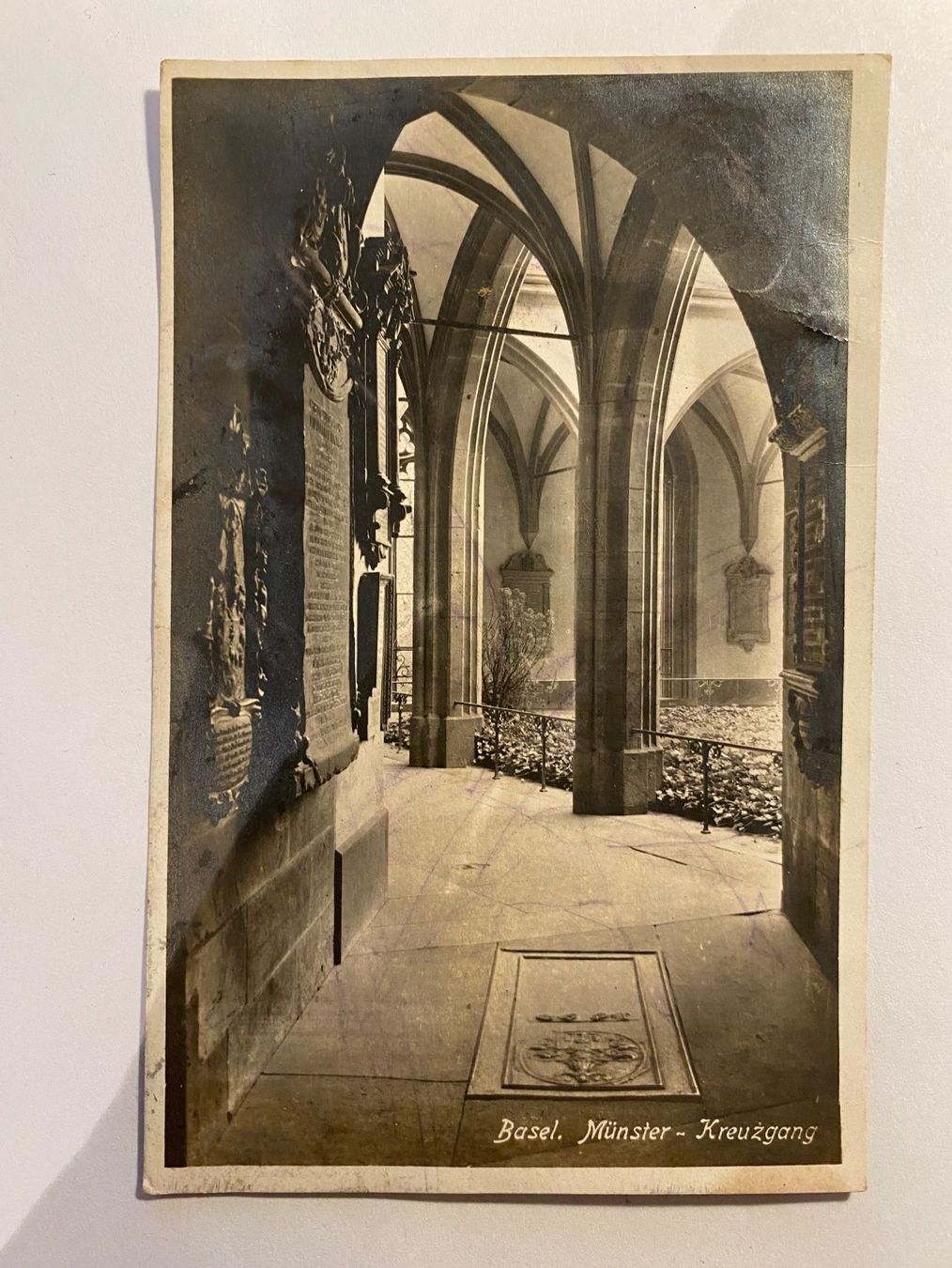 Cartoline postali: Postkarte Basel Münster 1921 – Usato da Oberägeri venduto da Nussbi6 1