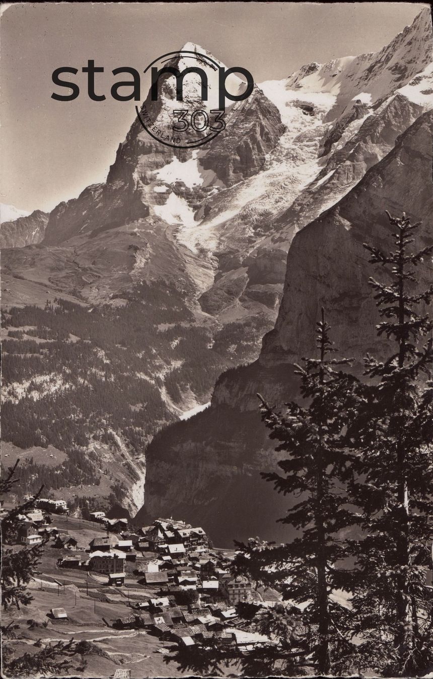 Cartoline postali: 1938 AK Mürren mit Eiger – Usato da Eggersriet venduto da stamp303
