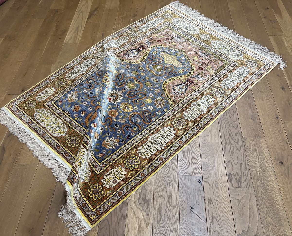 Tappeti: Seltener Kum Kapi Stil Seidenteppich 100% Handmade – Nuovo (secondo la descrizione) da Bennau venduto da Mayer_Carpets 9