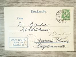 TR60 Carte Postale 1937 Autriche