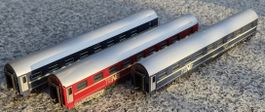 3x Personenwagen H0 von Lima Modelleisenbahn