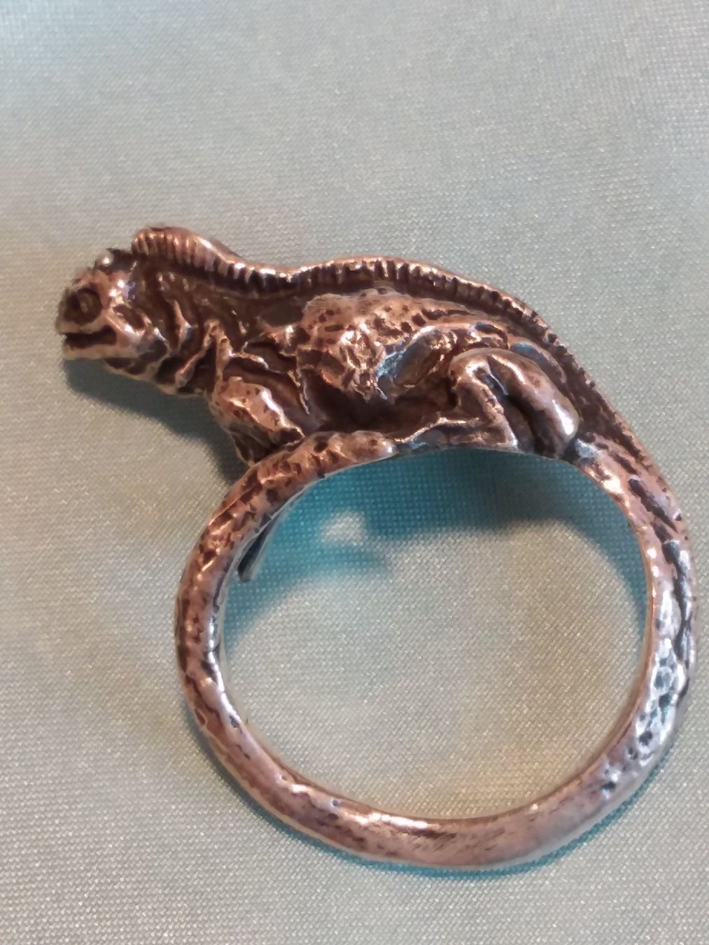 Anelli: Sterling Silber Echse Drachen Ring, Gr. 54 – Usato da Zürich venduto da sanwit