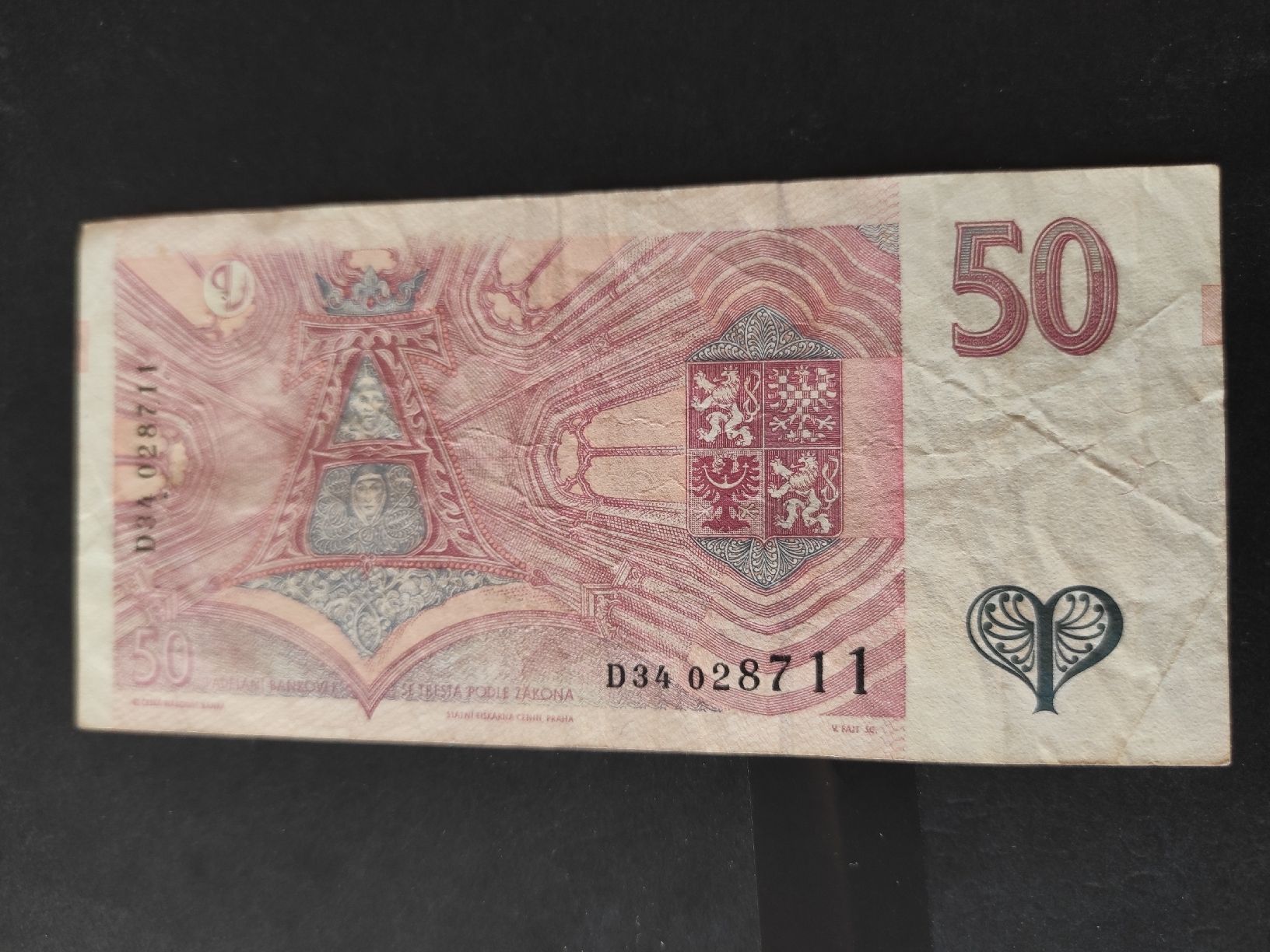 Banknoten: 50 couronnes Tchèques 1993 – Gebraucht aus Couvet von lulul 1