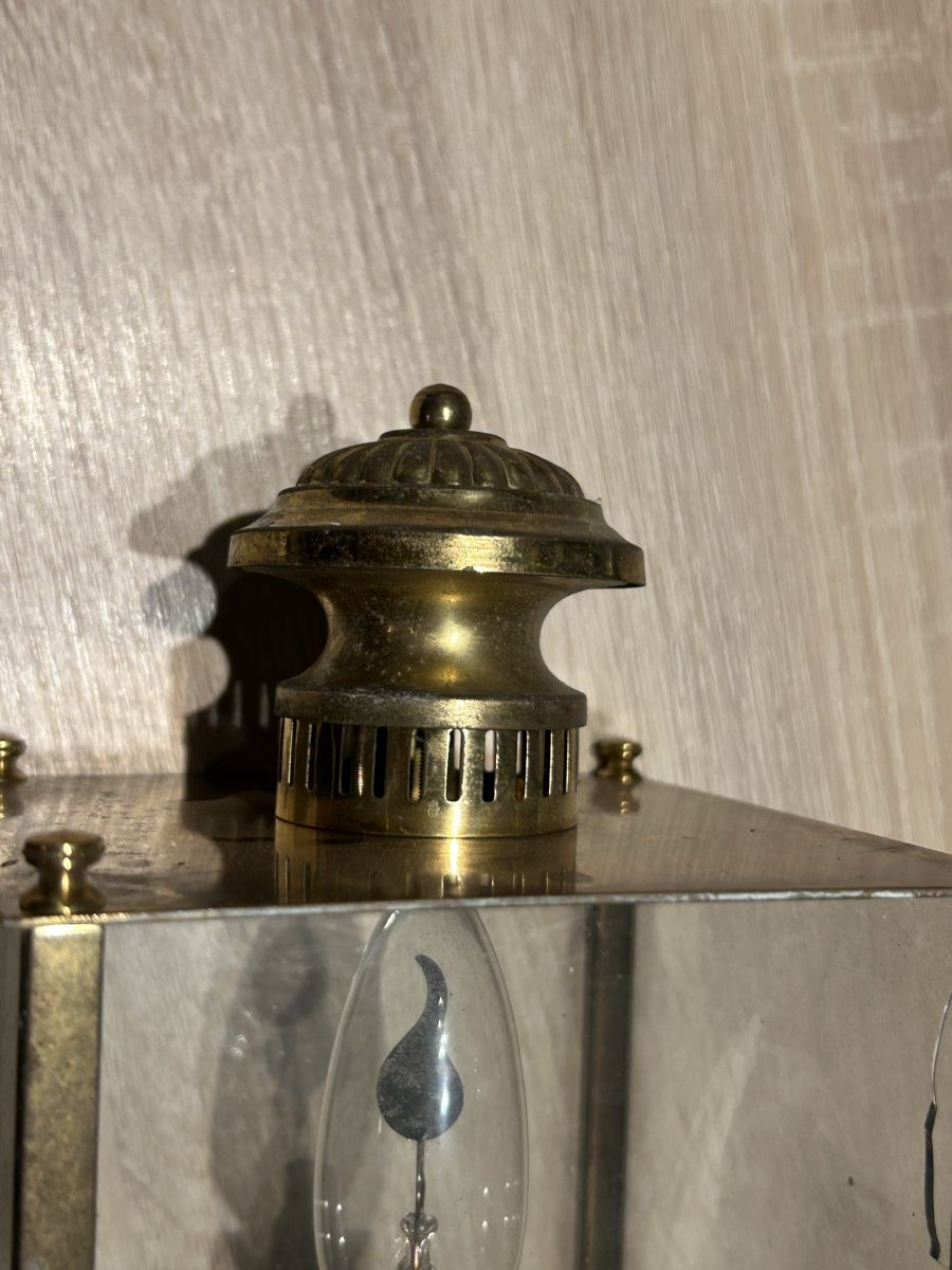 Lampen: Lanterne murale néoclassique, de la Maison Jansen 1940 – Gebraucht aus Thierrens von Bigla 1