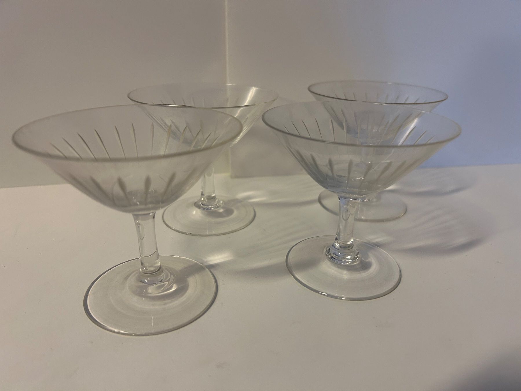 Bicchieri: 4 Champagner- oder Cocktailglaeser,  Vintage 50er/60er – Usato da Aesch BL venduto da BernisFlomi