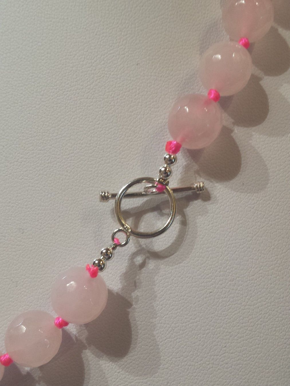 Catenine: NEU: Rosenquarz Kette Collier Schmuck – Nuovo (secondo la descrizione) da Matten b. Interl venduto da EdelsteineInterlaken 2