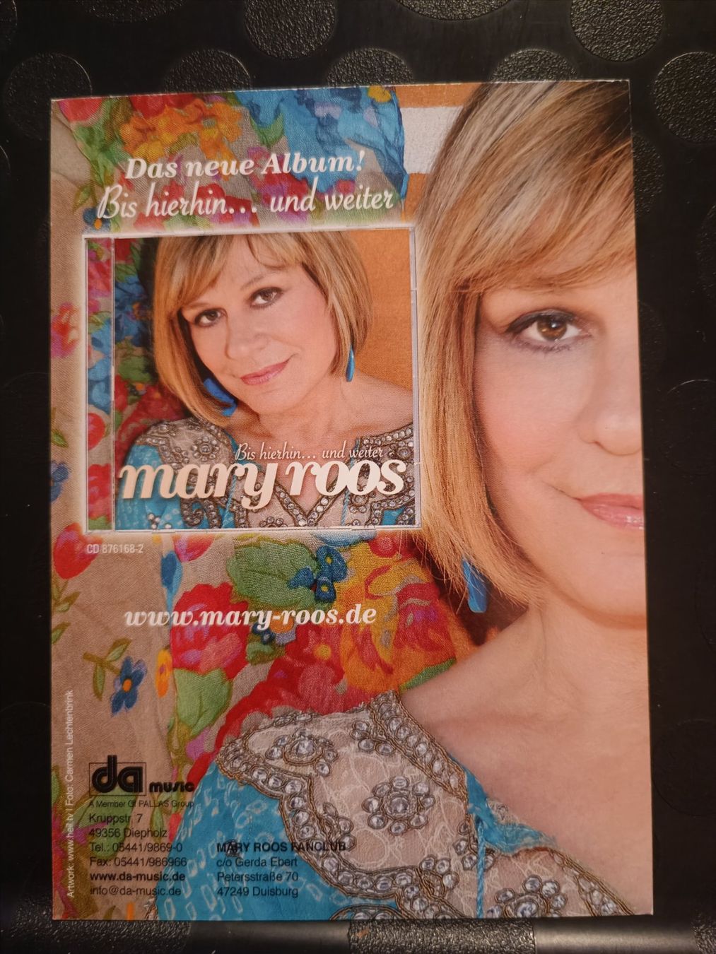 Autografi: Mary Roos - Handsigniert alte Autogrammkarte – Usato da Menziken venduto da Artographs 1