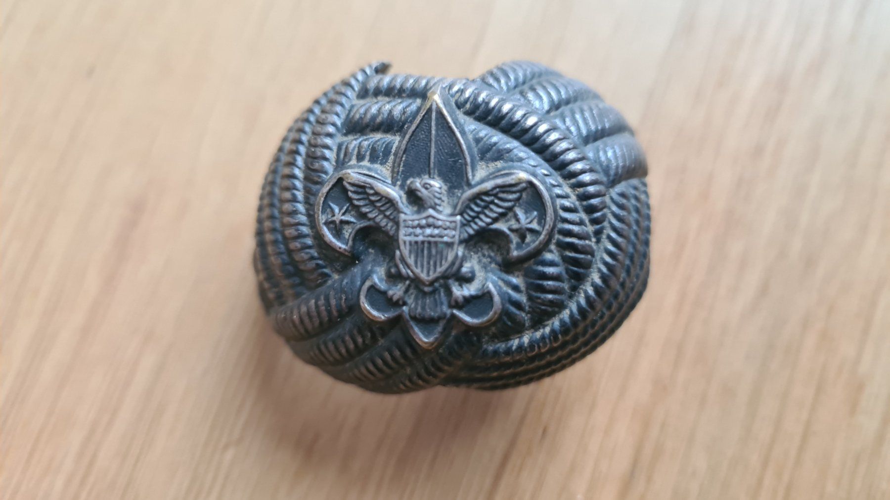 Plaketten & Abzeichen: Vintage Alter Pfadfinder Halstuchring / Boy Scouts Ring – Gebraucht aus Winterthur von stufaphi