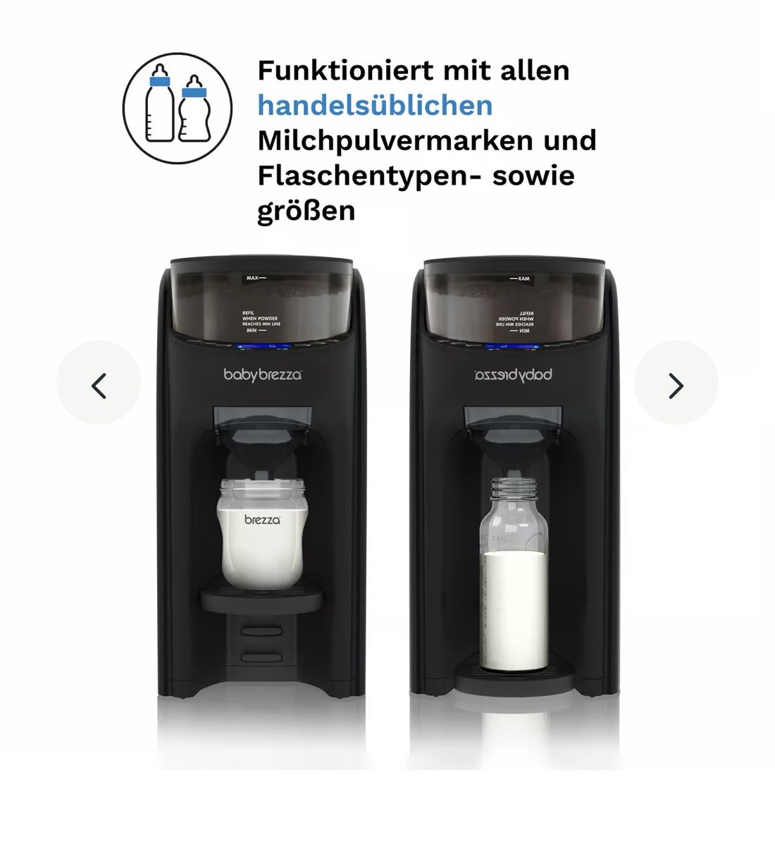 Baby Brezza Pasti del neonato: Flaschenzubereiter Formula Pro Advanced Schwarz – Usato da Kreuzlingen venduto da AG1008 1