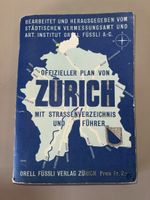 Stadtplan Zürich mit Strassenverzeichnis 1946