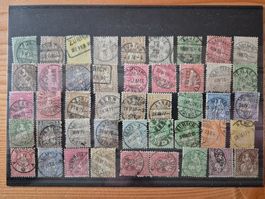 CH-Briefmarken gestempelt auf Karte E6 Zustand gem.Bild