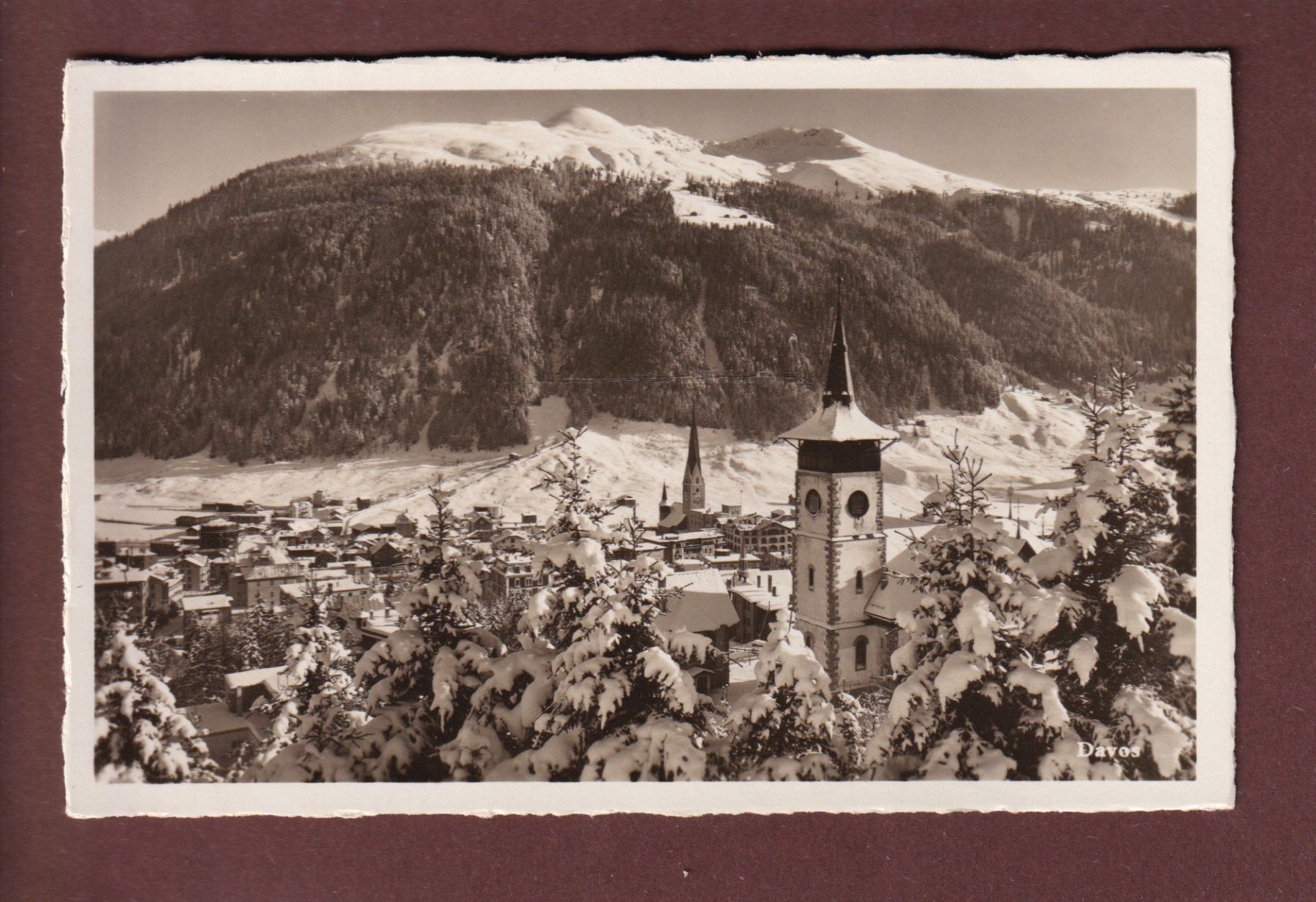 Ansichtskarten: DAVOS-PLATZ – Gebraucht aus Pully von nicecards