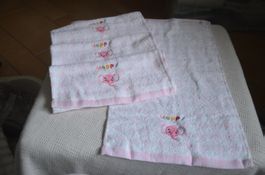 4 STUCK SERVIETTE DE BAIN  - 4X  CM 47X26 - NEU