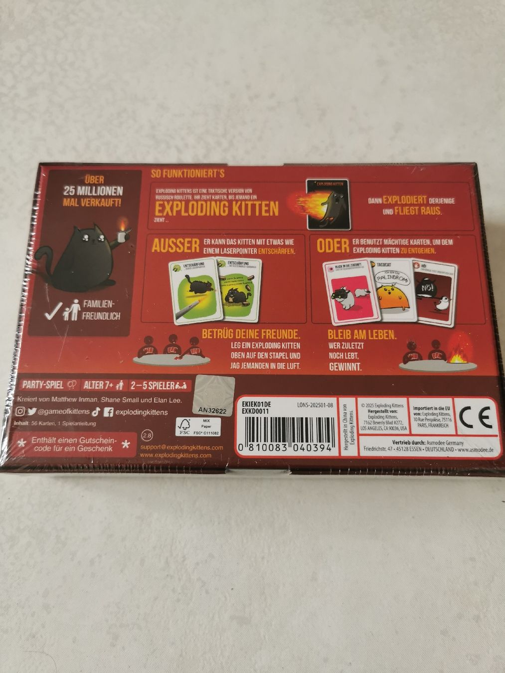 Giochi: Exploding Kittens Originale Edition Neu OVP – Nuovo e nell'imballaggio originale da Brunnen venduto da JJaime 1