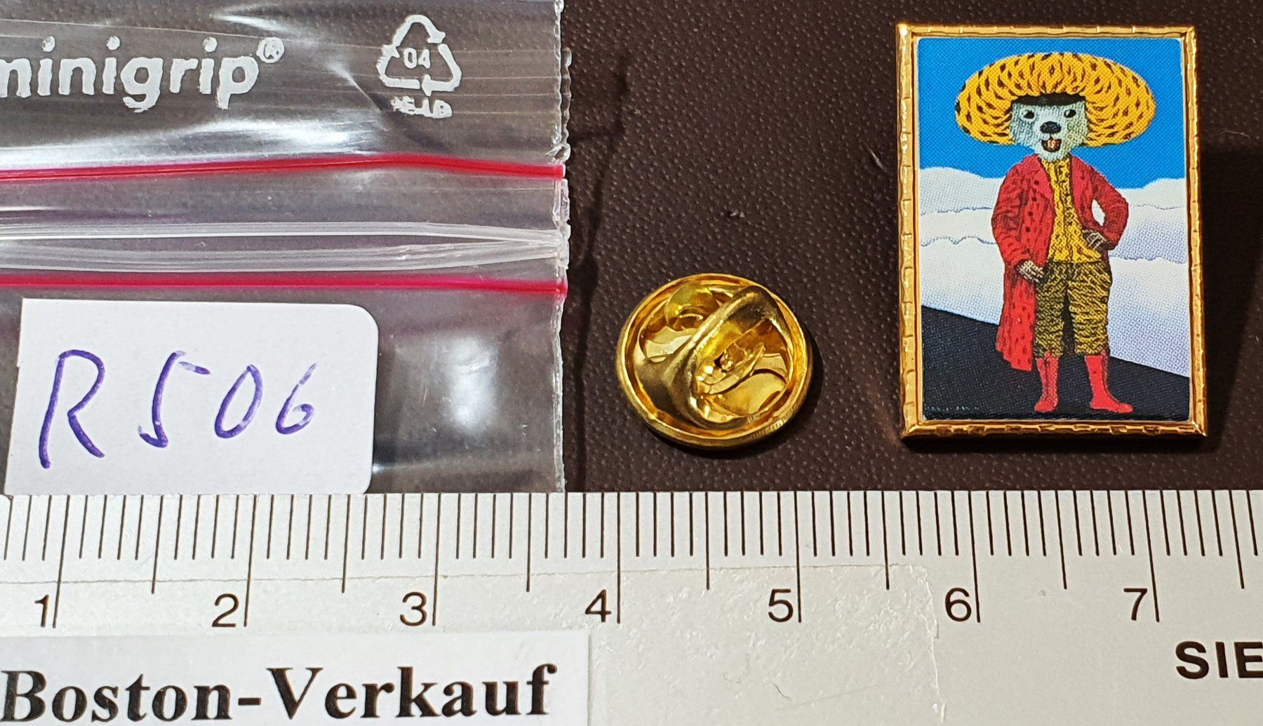 Placchette & Badge: R506 - Pin Bieber Papier / Rochat Papiers – Usato da Reinach BL venduto da Boston-Verkauf 2
