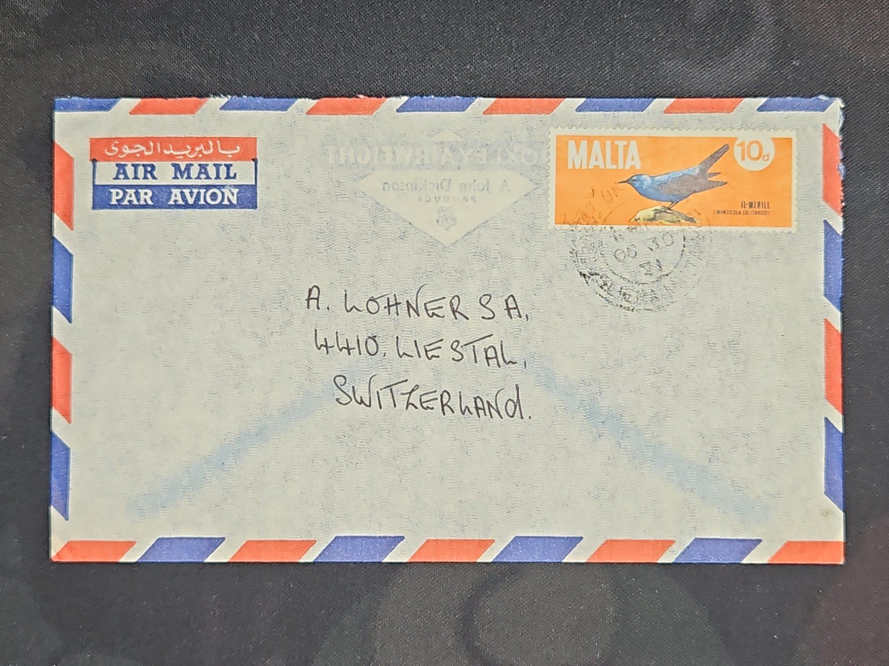 Tutti i francobolli: CL25 Enveloppe + Timbre Malte 19xx – Usato da Cousset venduto da Patrick_Collections