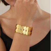 18k vergoldete Armband Münzen
