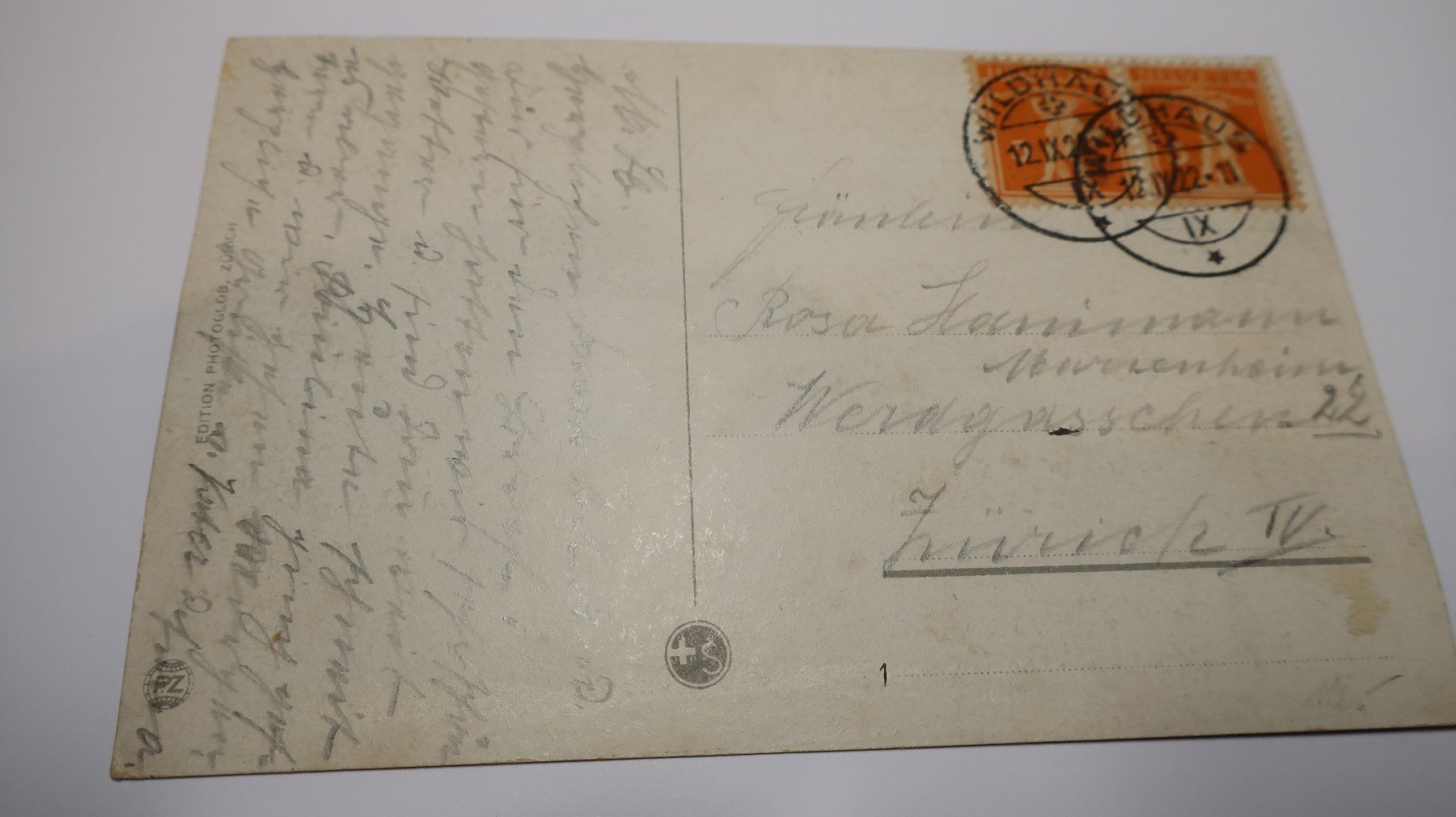 Cartoline postali: Wildhaus mit Schafberg  1922 – Usato da Cormoret venduto da Pascalll2001 2