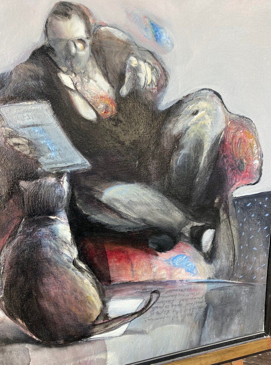 Dipinti: François Anton signé peinture gemälde Art contemporain – Usato da St-Cierges venduto da LeRegain 2
