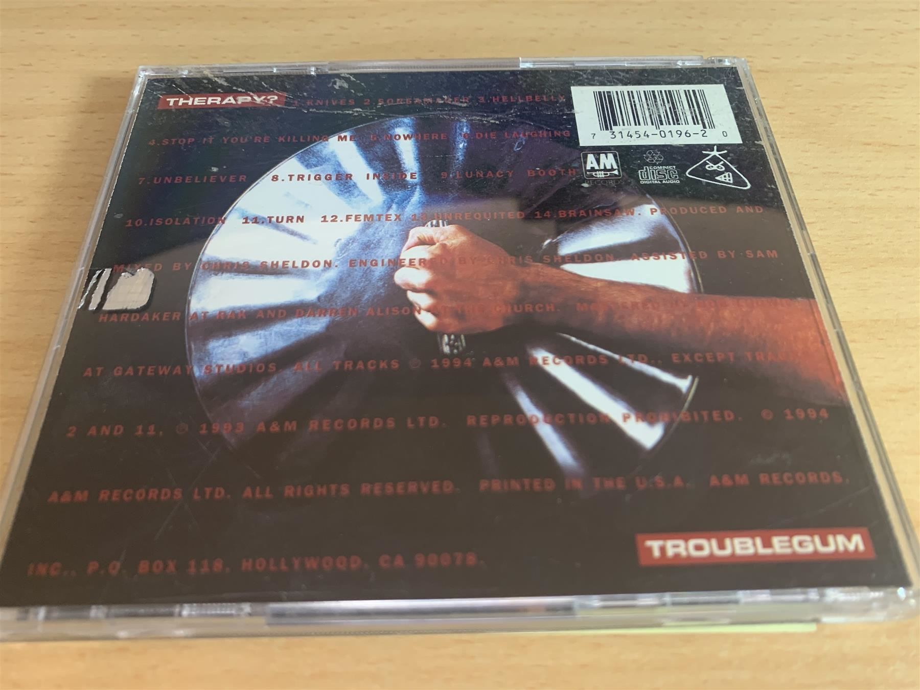 CD: Therapy? – Troublegum – Usato da Rikon im Tösstal venduto da Alpenmutz 1