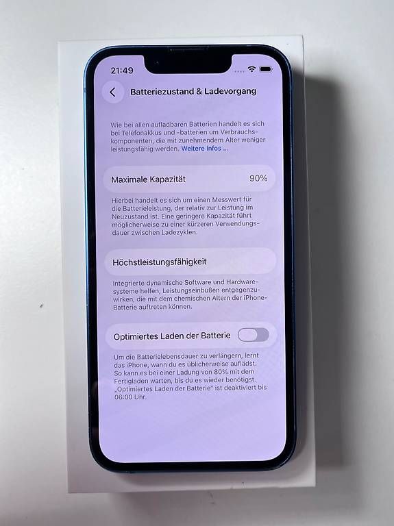 Apple Telefoni cellulari / Smartphones: iPhone 13 Mini | 128 GB | Blue | schöner Zustand ✅ – Usato da Widnau venduto da collynrefurb 9