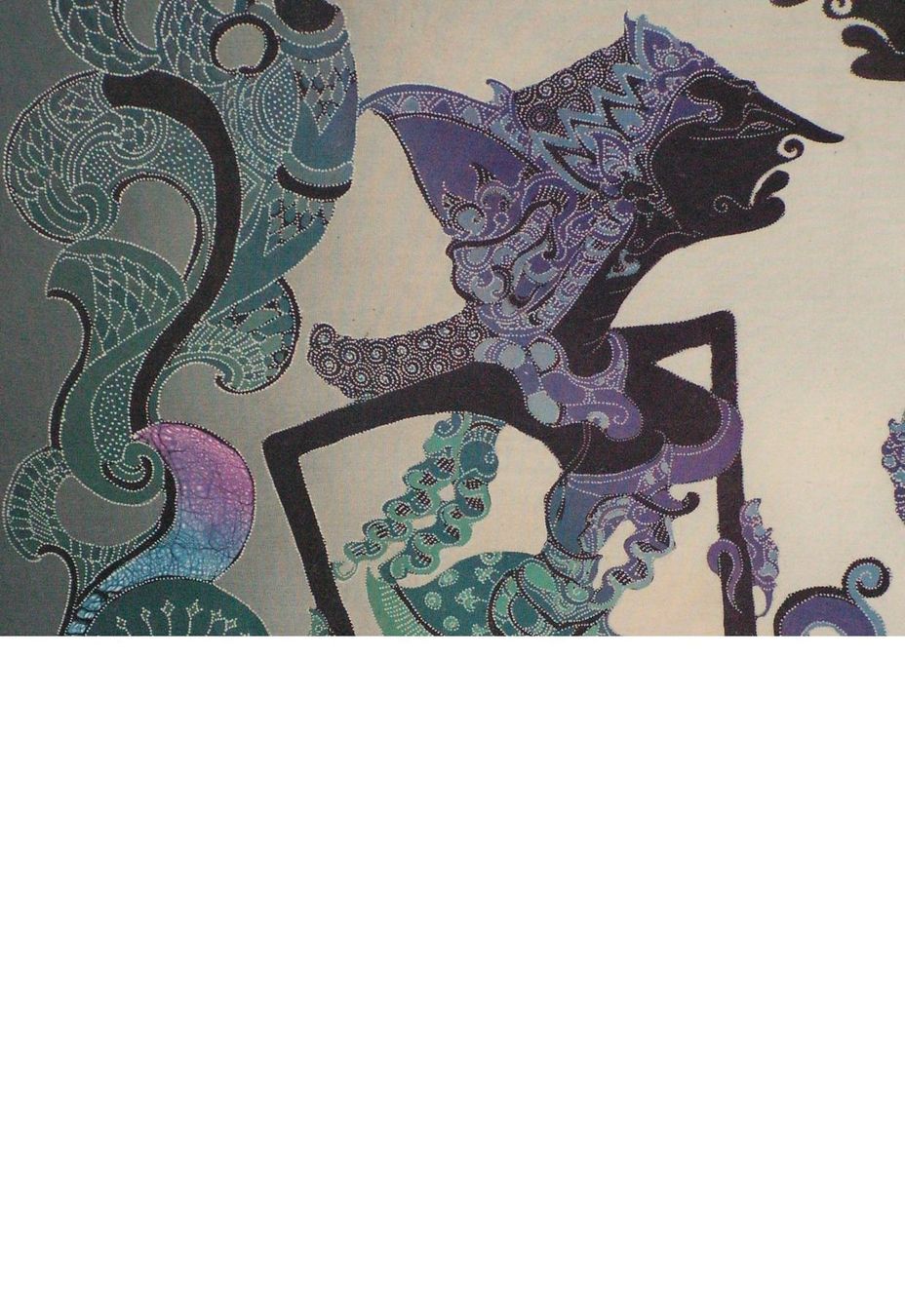 Batik Bild, Rama und Sita aus dem Epos Ramayana, 60x80 cm (Gebraucht ...