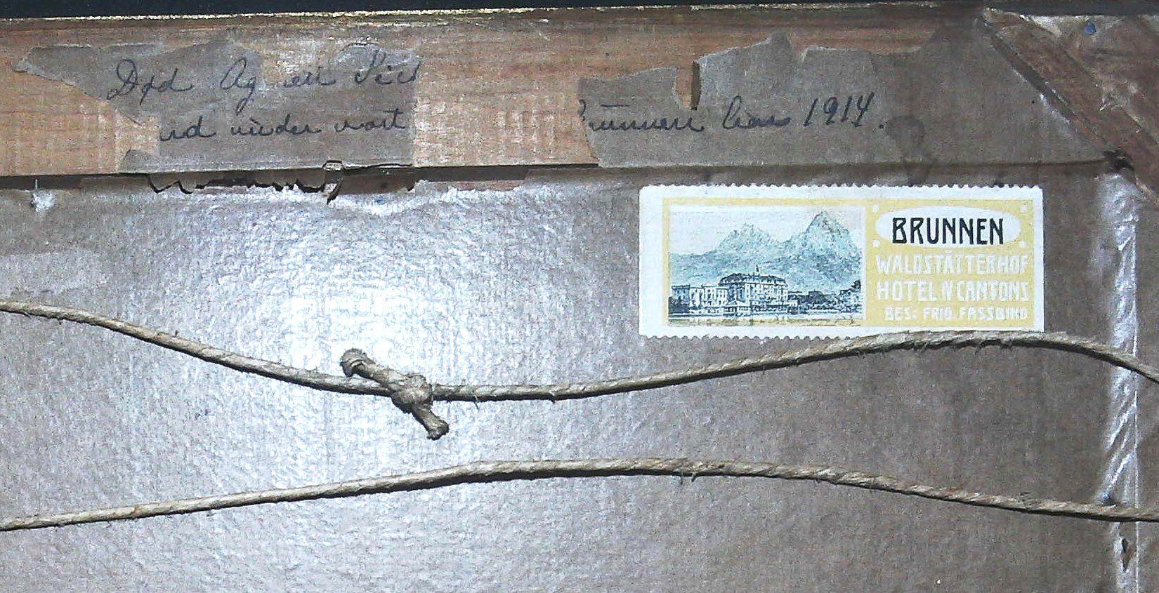 Dipinti: Brunnen Oelbild sig E.B. – Usato da Rafz venduto da Helvet32 2