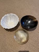 Schalen Set, 3 Stk. Deko Schalen, Hornschalen, Papier Schale