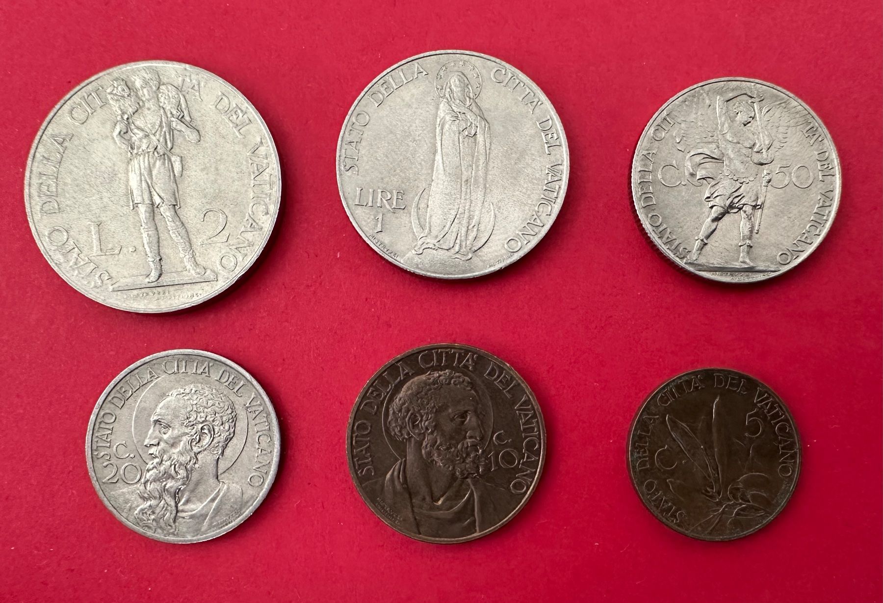 Alle Münzen: SET VATIKAN PIUS XI – Gebraucht aus Watt von maxdiroma 1