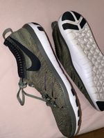 Nike Free Focus Flyknit Olive Sneakers - Size 38.5 EU