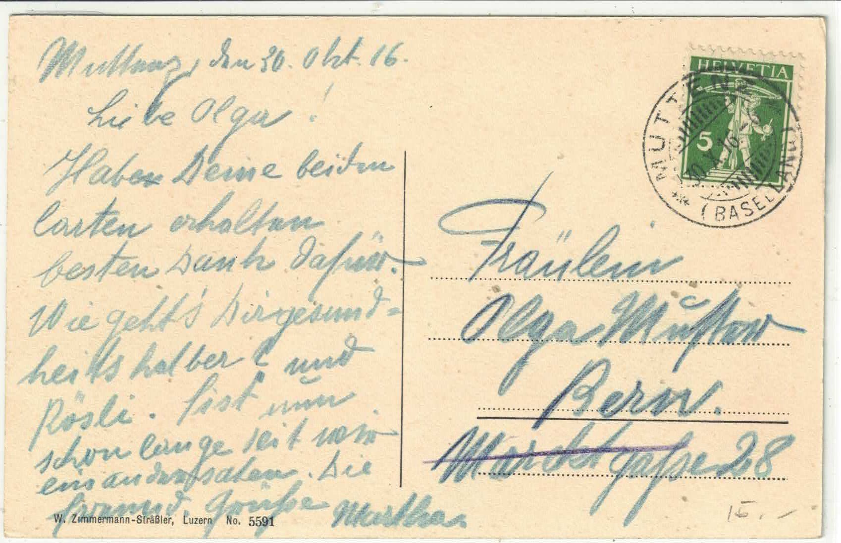 Cartes postales: Muttenz - Generalansicht – D'occasion à Ettingen par Kartenplanet 1