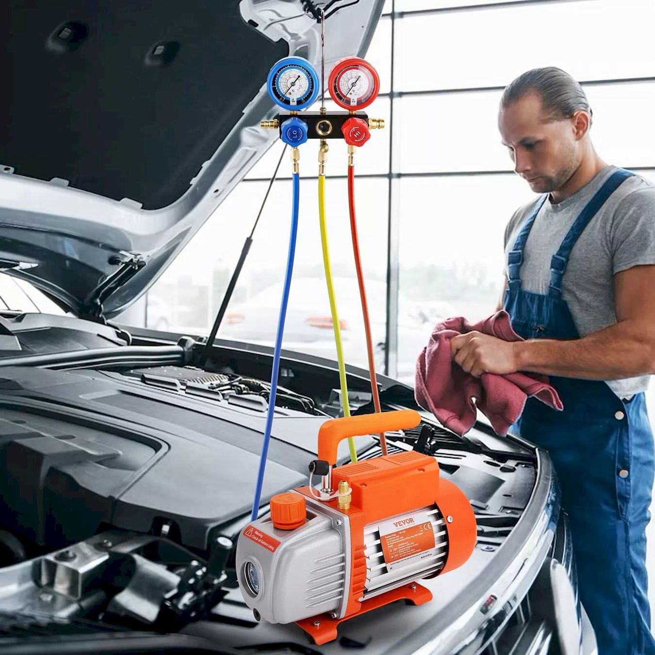 Compressori: VEVOR Vakuumpumpe 113L/min – Nuovo e nell'imballaggio originale da Bottighofen venduto da zaap 6